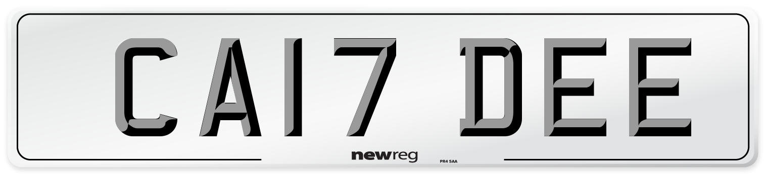 CA17 DEE Number Plate from New Reg